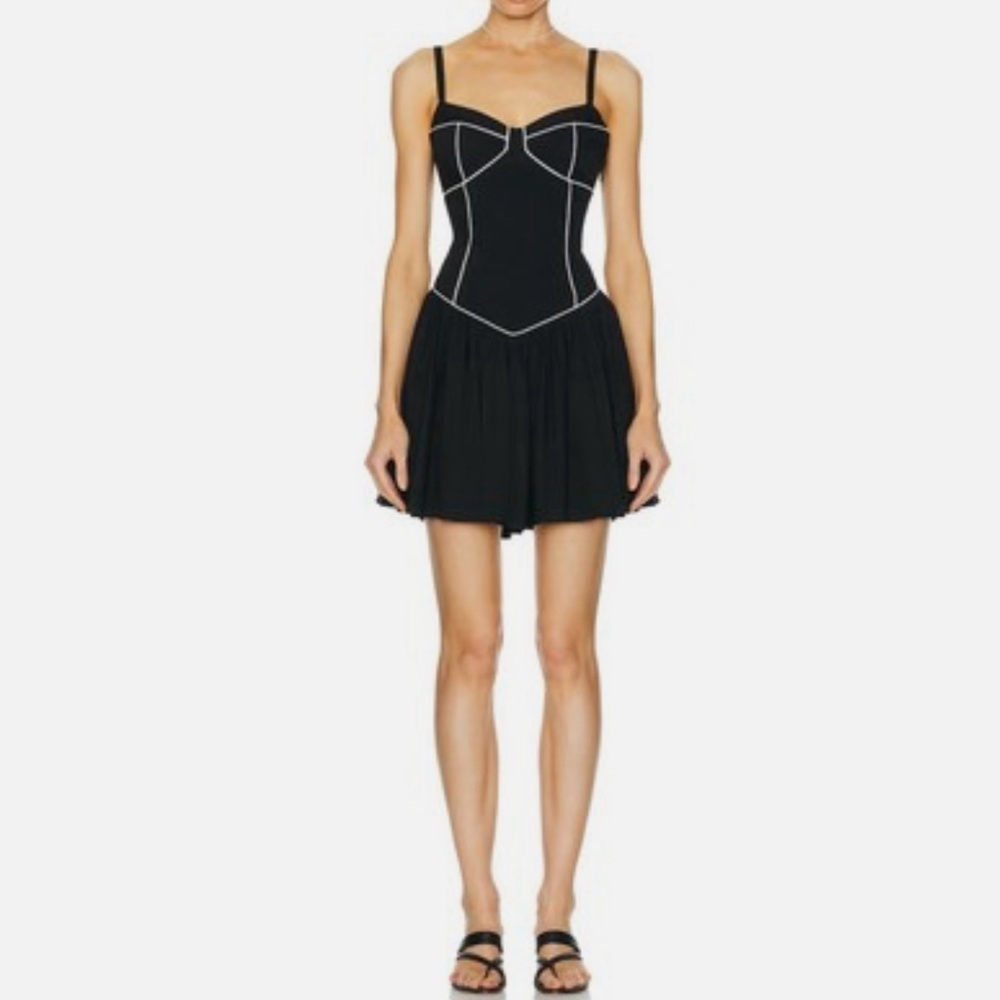 Caroline Constas Orella White Trim Mini Dress - Picture 9 of 9
